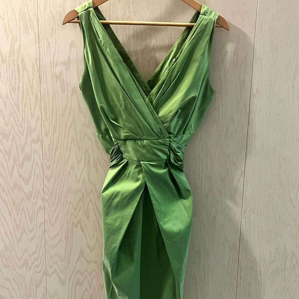Classic Spring Suzi Chin Maggy Elegant Boutique V-Neck Sleeveless Dress Size 8